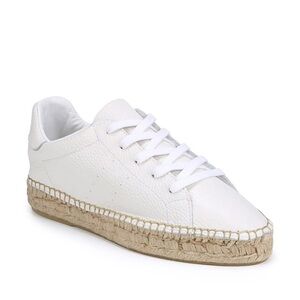 Sam Edelman White Leather Espadrille Sneakers Size 8